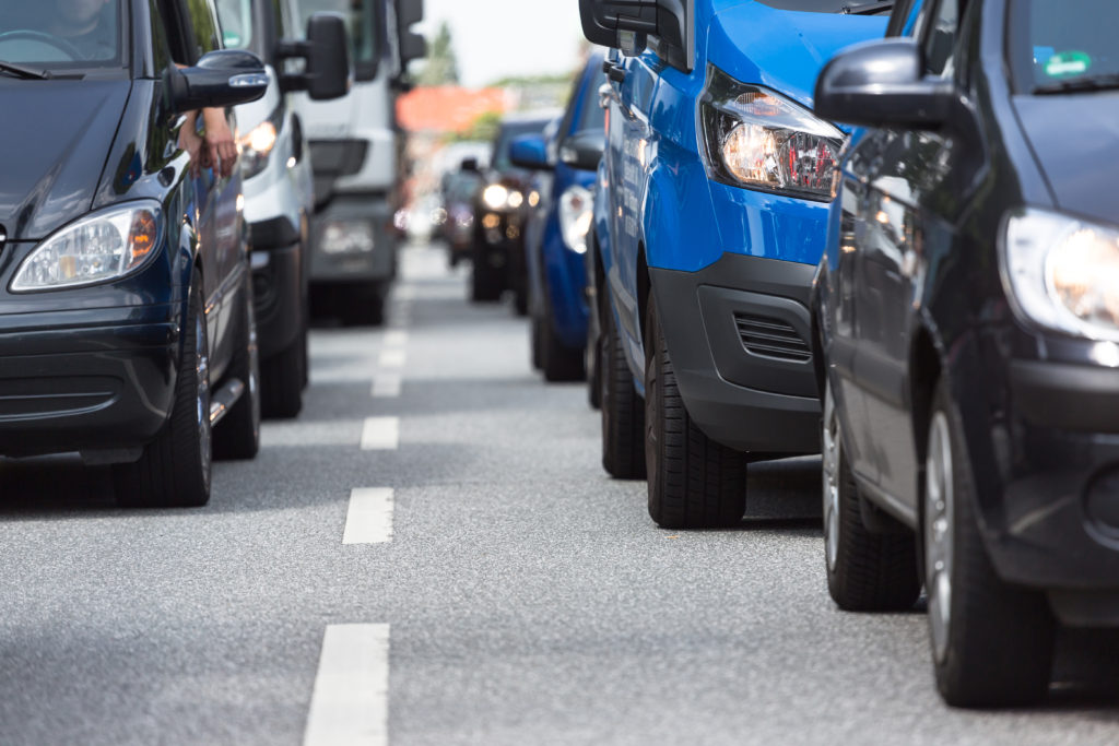 commercial vehicles on the road